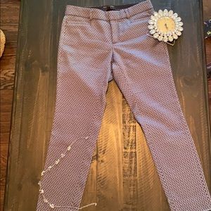 Patterned Banana Republic Jackson Fit Pants